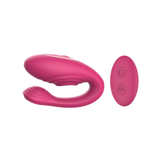 Flapping U-shap Remote Controlled Couple Vibrator Massager Sex Toy Stimulator