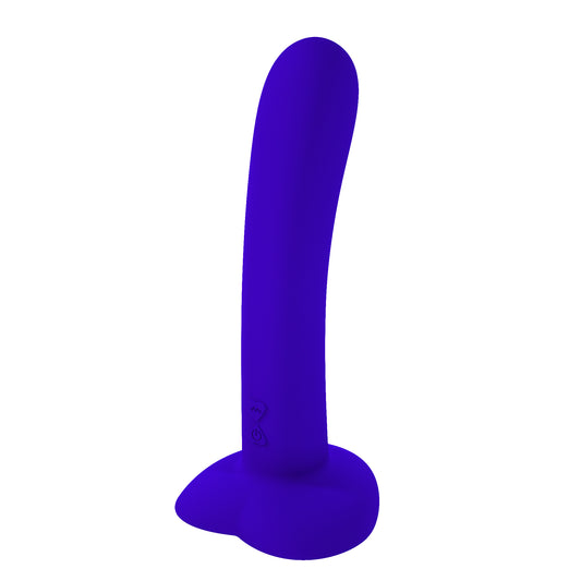 Loviss Liquid Silicone Suction Cup Rechargeable Vibrator Dildo 7.3 Inch