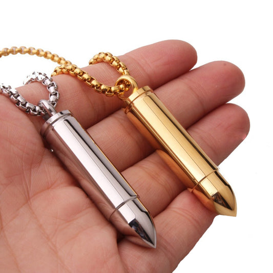 Loviss Portable Metal Bullet Necklace Vibrator for Girls, Women Powerful Jewelry Vibe for Personal Body Relaxation Gift for Her Sex Toy Massager