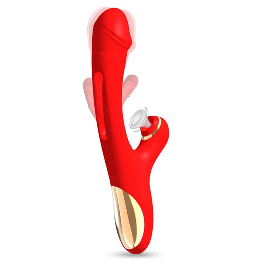 Sucking Vibrator with Flipping Tongue 3 Motors Massager Sex Toy Rabbit Suction Adult Toy Sex Stimulator G-spot Pleasure Device