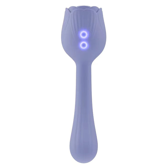 FLEUR - Aspiration et vibrateur, jouet sexuel vibrant de massage de vibrateur de rose de succion
